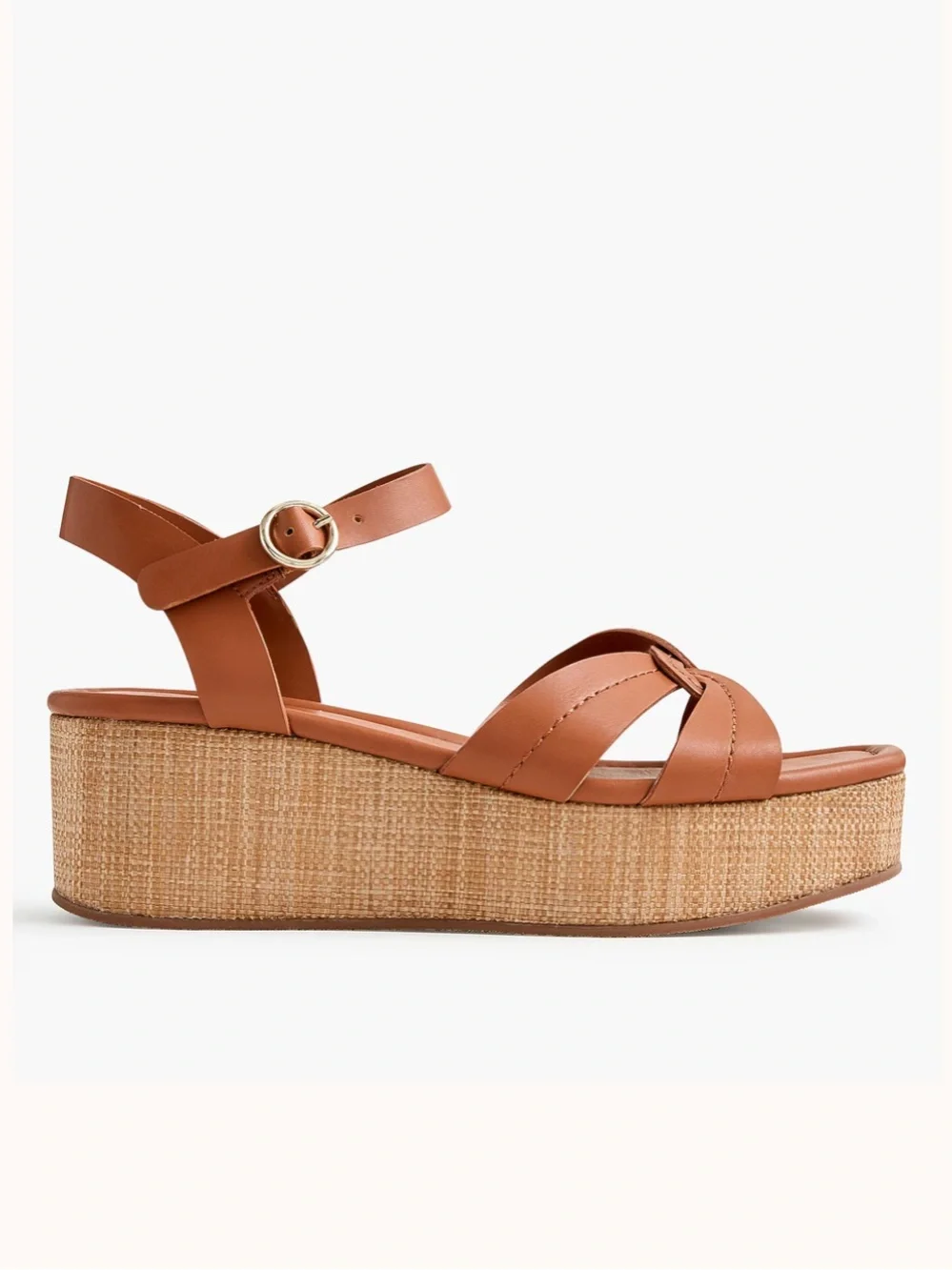 NEW J. Crew Factory Wedge Sandals English Saddle size CR278 $148